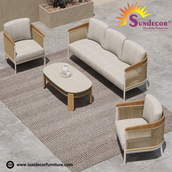 Sundecor Outdoor Furniture: Premium Braid & Rope Outdoor Sofa Set Manufacturer in Hyderabad