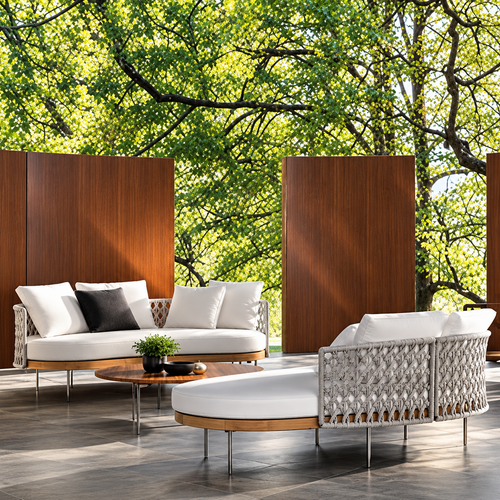 Outdoor Braid & Rope Sofa Set - (SD-BR-SS001)