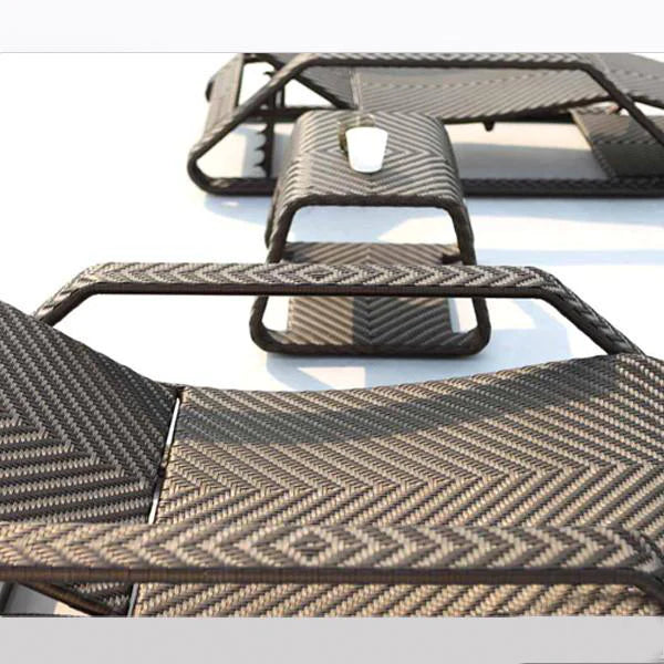 Outdoor Furniture Wicker Sun lounger Set-(SD-WF-SL001)
